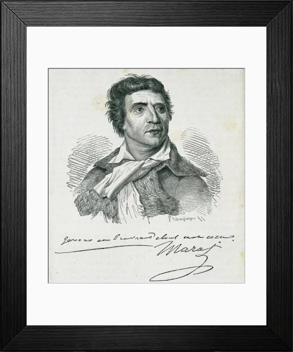 Framed Print : MARAT, Jean-Paul (1743-1793). French radical Framed Print : MARAT, Jean-Paul (1743-1793). French radical