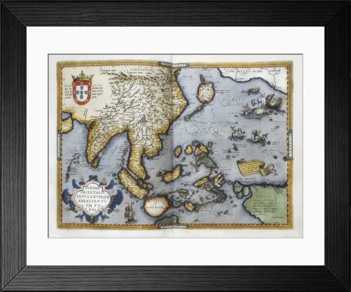 Framed Print : ORTELIUS, Abraham (1527-1598). Theatrum Orbis Framed Print : ORTELIUS, Abraham (1527-1598). Theatrum Orbis
