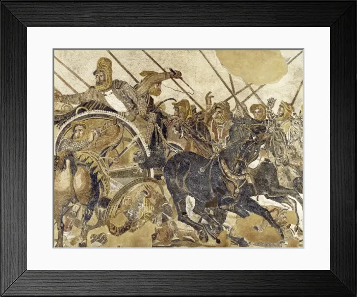 Framed Print : The Battle of Issus. 1st c. Detail: Darius III Framed Print : The Battle of Issus. 1st c. Detail: Darius III