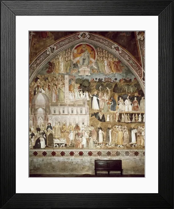 Framed Print : BONAIUTO DA FIRENZE, Andrea (1346-1379). Spanish Framed Print : BONAIUTO DA FIRENZE, Andrea (1346-1379). Spanish