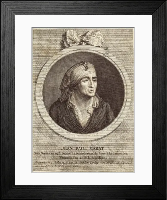 Framed Print : MARAT, Jean-Paul (1743-1793). French radical