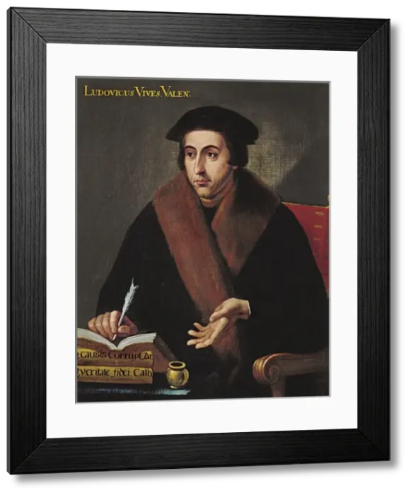 Framed Print : VIVES, Juan Luis (1492-1540). Humanist. Portrait Framed Print : VIVES, Juan Luis (1492-1540). Humanist. Portrait