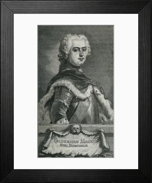 Framed Print : FREDERICK II the Geat (1712-1786). King of Framed Print : FREDERICK II the Geat (1712-1786). King of