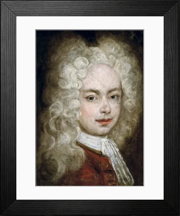 Framed Print : VAN LOO, Louis Michel (1707-1771). Portrait of Framed Print : VAN LOO, Louis Michel (1707-1771). Portrait of