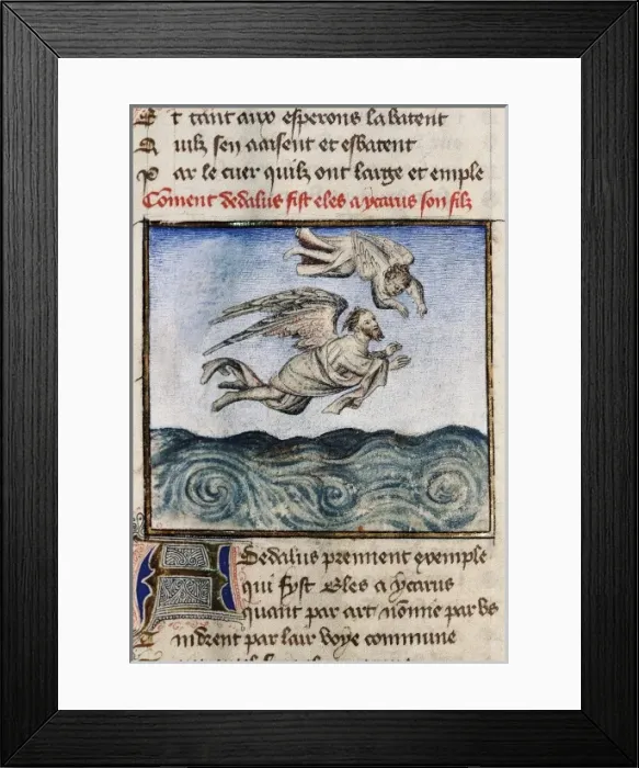 Framed Print : The Romance of the Rose. s. XIV. Daedalus Framed Print : The Romance of the Rose. s. XIV. Daedalus