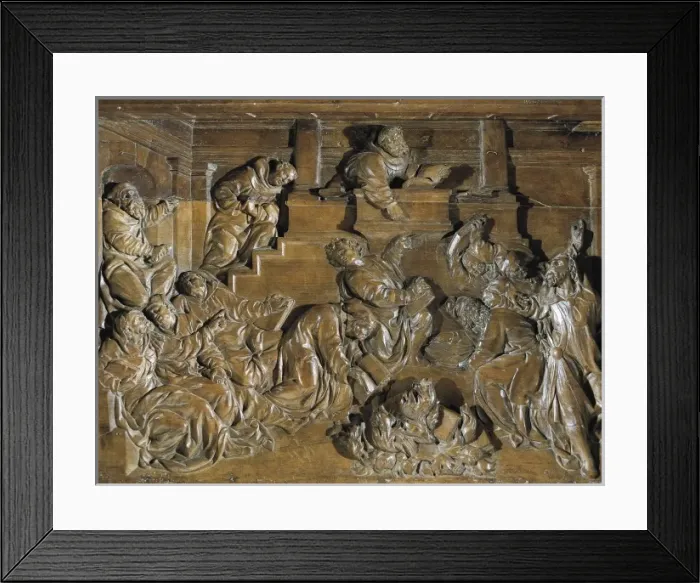 Framed Print : JUNI, Juan de (1507-1577). Disputes between monks Framed Print : JUNI, Juan de (1507-1577). Disputes between monks