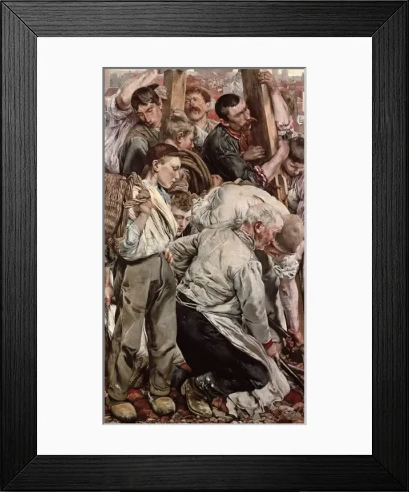 Framed Print : FREDERIC, L鯮Henri Marie (1856-1940). The Ages Framed Print : FREDERIC, L鯮Henri Marie (1856-1940). The Ages