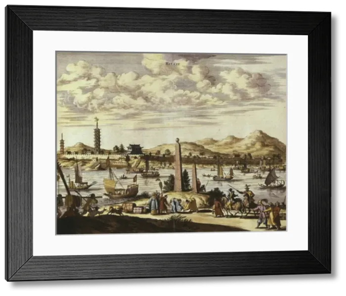 Framed Print : China (18th c. ). Hitsiu. Etching. FRANCE. Paris Framed Print : China (18th c. ). Hitsiu. Etching. FRANCE. Paris