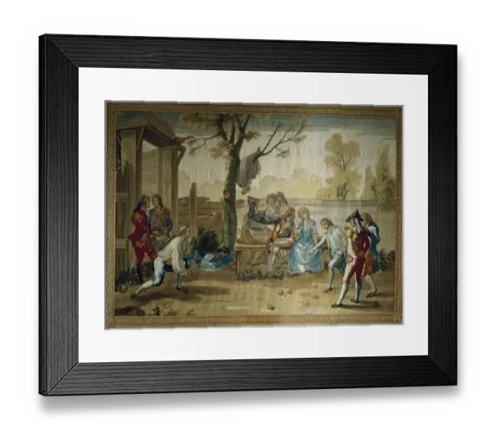 Framed Print : BAYEU Y SUBIAS, Ram1746-1793). The Game of Framed Print : BAYEU Y SUBIAS, Ram1746-1793). The Game of