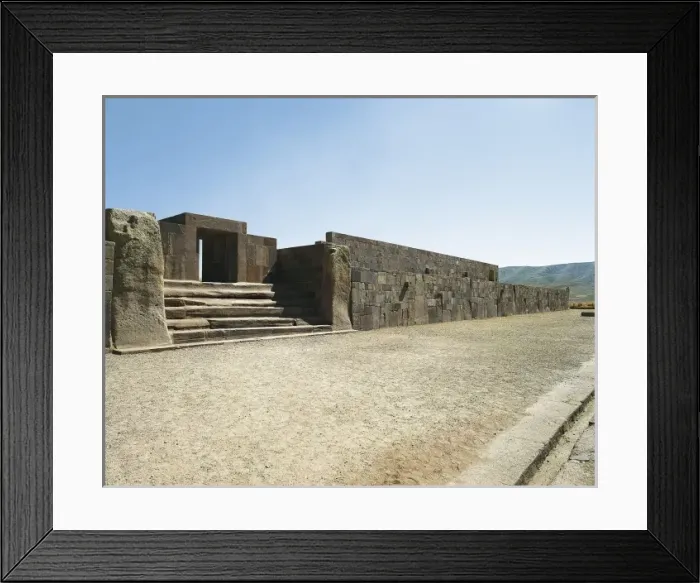 Framed Print : BOLIVIA. LA PAZ. Tiahuanaco. Entrance to Framed Print : BOLIVIA. LA PAZ. Tiahuanaco. Entrance to