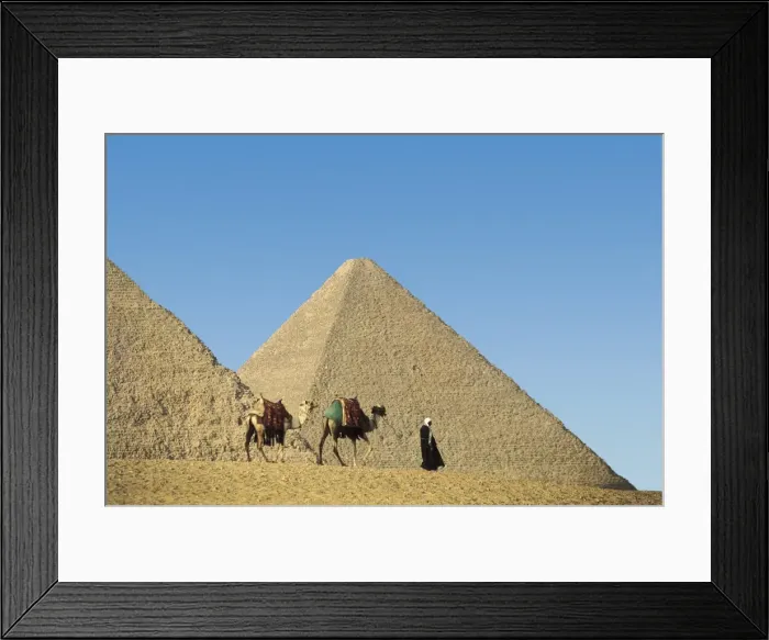 Framed Print : EGYPT. GIZA. Giza. The Pyramid of Khufu. Egyptian Framed Print : EGYPT. GIZA. Giza. The Pyramid of Khufu. Egyptian