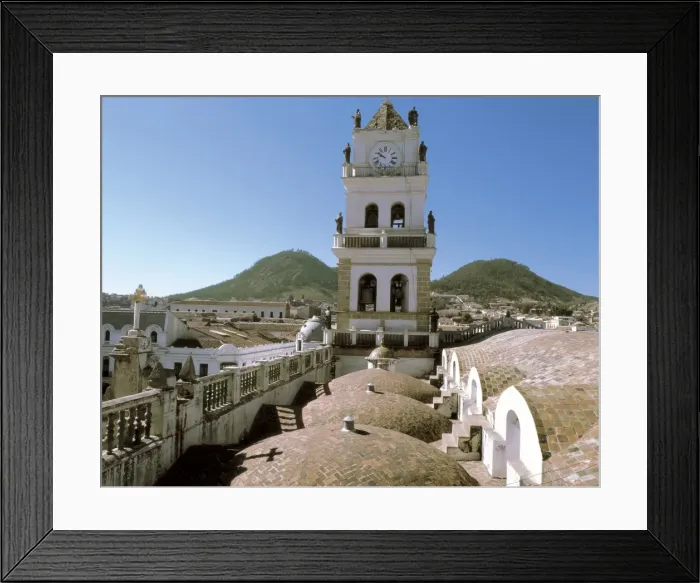 Framed Print : BOLIVIA. CHUQUISACA. Sucre. Domes of the cathedral Framed Print : BOLIVIA. CHUQUISACA. Sucre. Domes of the cathedral