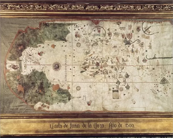 Chart by Juan de la Cosa (1500). SPAIN. Madrid