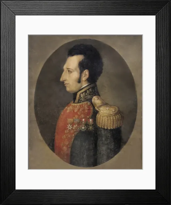 Framed Print : SUCRE, Antonio Jose (1795-1830). Oil on canvas Framed Print : SUCRE, Antonio Jose (1795-1830). Oil on canvas