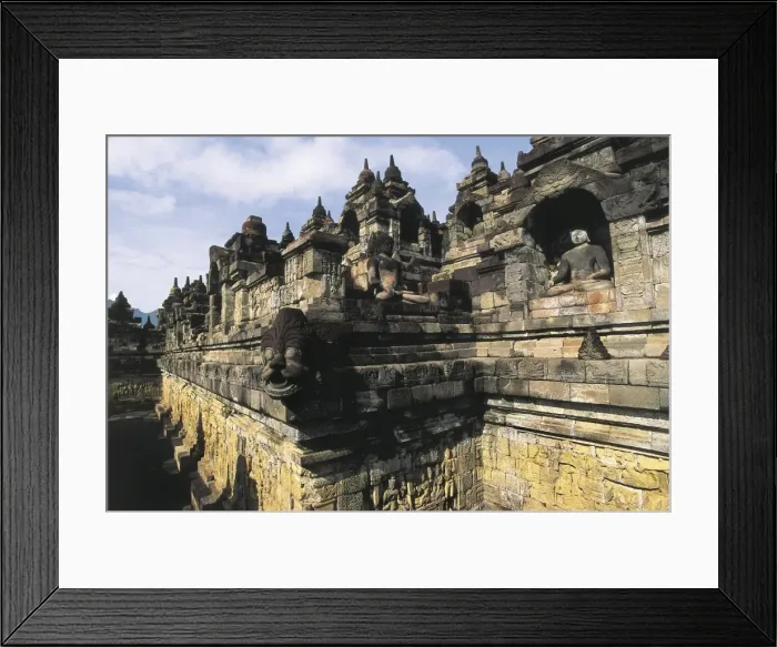 Framed Print : Borobudur Temple. 9th c. INDONESIA. CENTRAL JAVA Framed Print : Borobudur Temple. 9th c. INDONESIA. CENTRAL JAVA