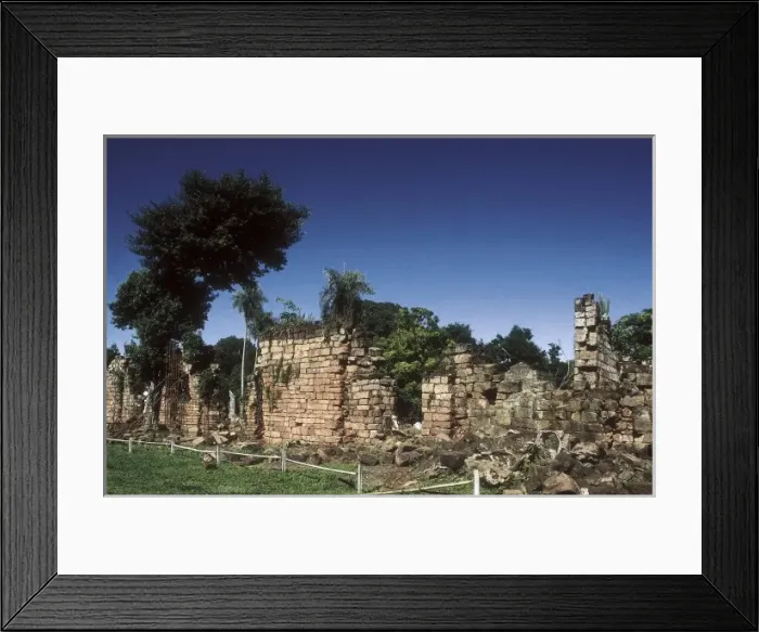 Framed Print : ARGENTINA. MISIONES. Santa Ana. Remaind of Framed Print : ARGENTINA. MISIONES. Santa Ana. Remaind of