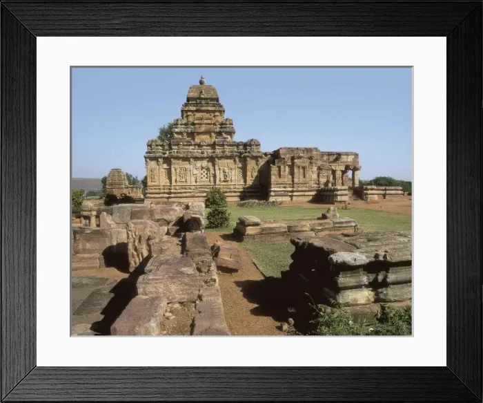 Framed Print : INDIA. KARNATAKA. Pattadakal. Sangameshvara Temple Framed Print : INDIA. KARNATAKA. Pattadakal. Sangameshvara Temple