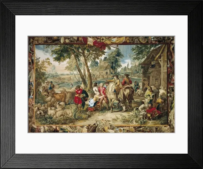 Framed Print : Pillage. 17th c. GERMANY. Munich. New Schleissheim Framed Print : Pillage. 17th c. GERMANY. Munich. New Schleissheim
