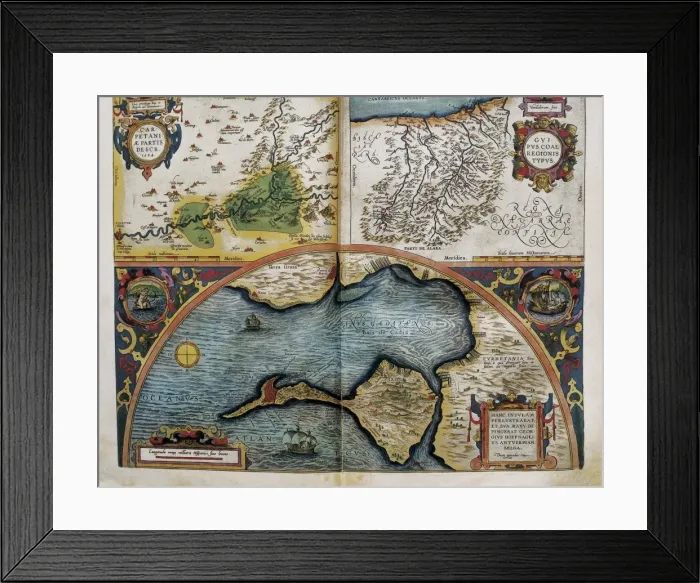 Framed Print : ORTELIUS, Abraham (1527-1598). Theatrum Orbis Framed Print : ORTELIUS, Abraham (1527-1598). Theatrum Orbis