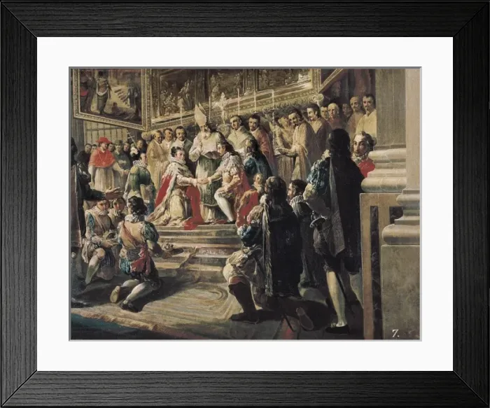 Framed Print : LLUCH, Vicente (1771-1812). Royal wedding of Framed Print : LLUCH, Vicente (1771-1812). Royal wedding of
