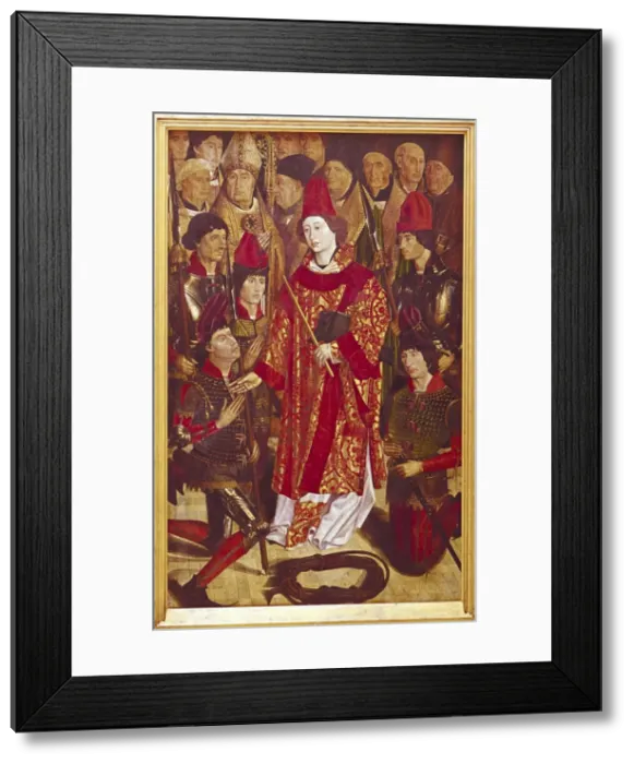 Framed Print : GONǁLVES, Nuno (1411-1471). Altarpiece of Saint Framed Print : GONǁLVES, Nuno (1411-1471). Altarpiece of Saint