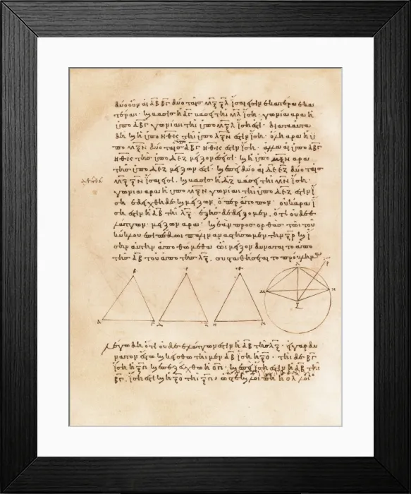 Framed Print : EUCLID (c. 300 BC). Greek mathematician and geometrician Framed Print : EUCLID (c. 300 BC). Greek mathematician and geometrician