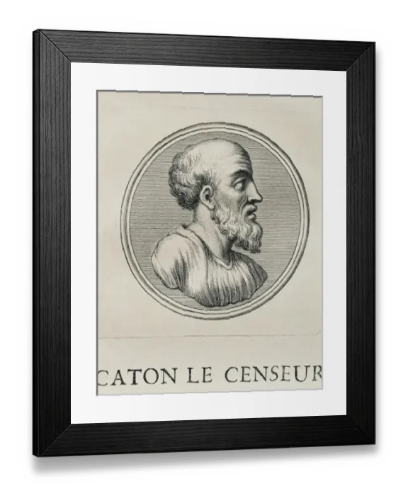 Framed Print : CATO The Elder or The Censor, Marcus Porcius Framed Print : CATO The Elder or The Censor, Marcus Porcius