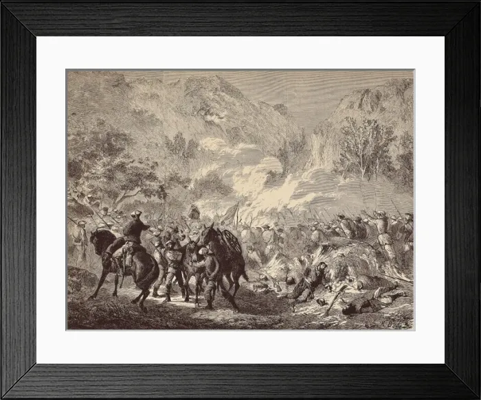 Framed Print : SPAIN. NAVARRE. Eraul. Spain. Third Carlist War Framed Print : SPAIN. NAVARRE. Eraul. Spain. Third Carlist War
