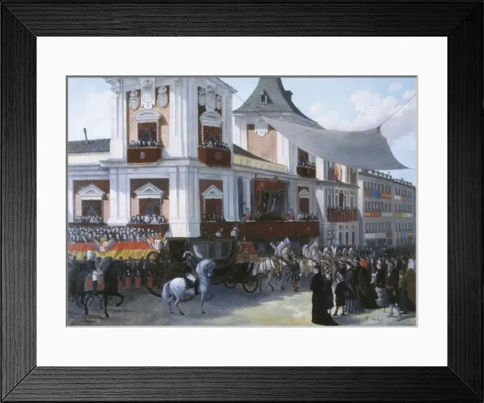 Framed Print : FERNANDEZ SANAHUJA, Manuel (1835-1884). The Royal Framed Print : FERNANDEZ SANAHUJA, Manuel (1835-1884). The Royal