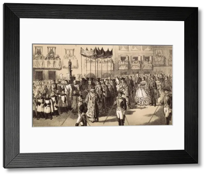 Framed Print : Spain (19th c. ). The kings of Spain Isabella Framed Print : Spain (19th c. ). The kings of Spain Isabella