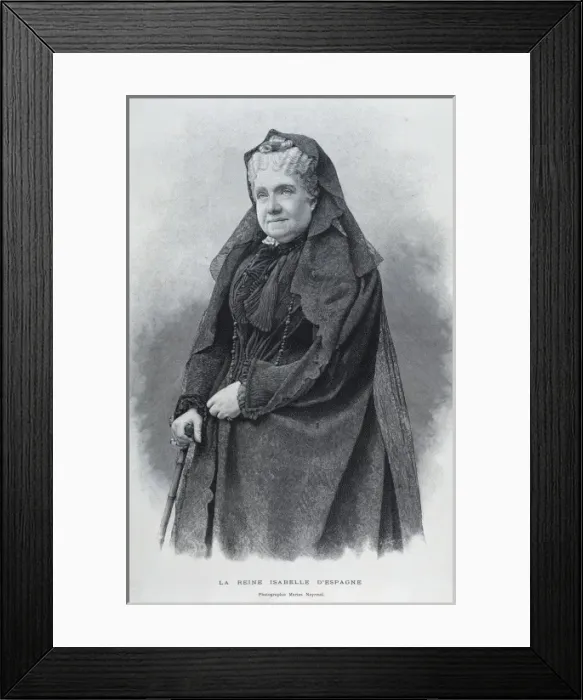 Framed Print : Isabella II (1830-1904). Queen of Spain (1833-1868) Framed Print : Isabella II (1830-1904). Queen of Spain (1833-1868)
