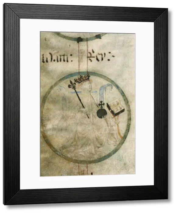 Framed Print : Martin (1356-1410). King of Aragon (1396-1410)