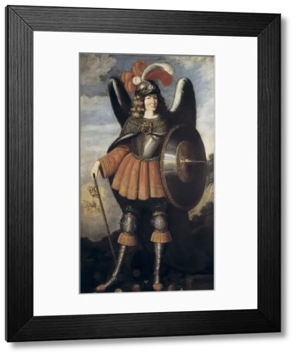 Framed Print : Saint Michael the Archangel. 17th c. PERU. Arequipa Framed Print : Saint Michael the Archangel. 17th c. PERU. Arequipa