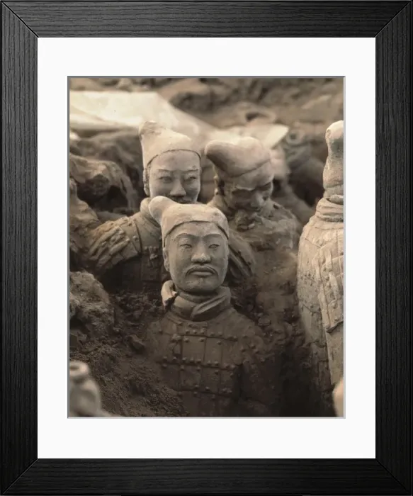 Framed Print : CHINA. SHANSI. Warriors of Xi an (1st c. ) Framed Print : CHINA. SHANSI. Warriors of Xi an (1st c. )