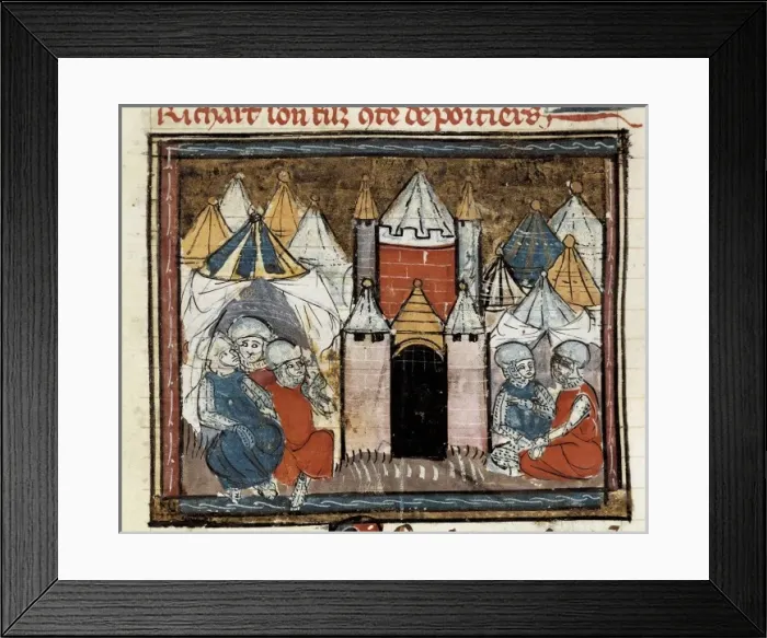 Framed Print : Siege of Chⴥau-Gaillard in 1204, where Philip Framed Print : Siege of Chⴥau-Gaillard in 1204, where Philip