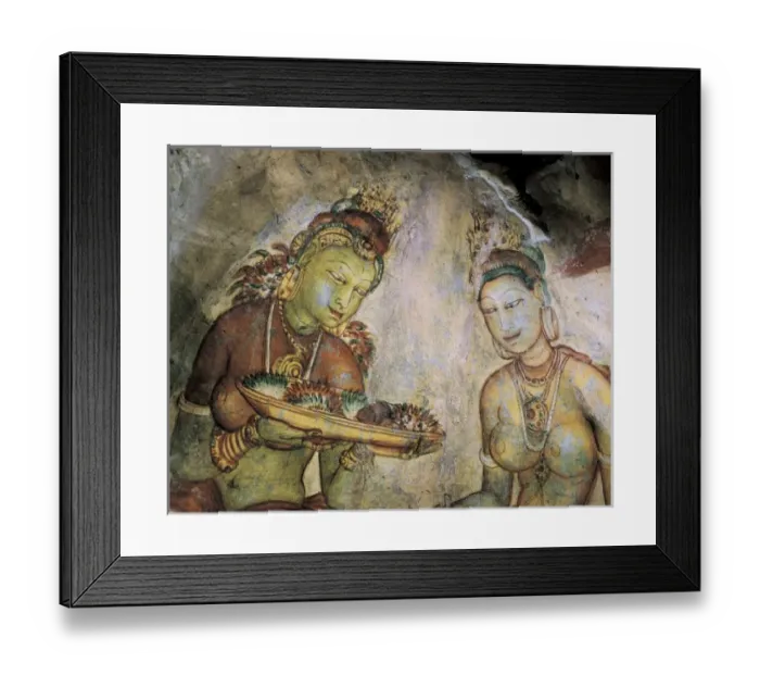 Framed Print : Maidens among clouds. 5th c. SRI LANKA. Sigiriya Framed Print : Maidens among clouds. 5th c. SRI LANKA. Sigiriya