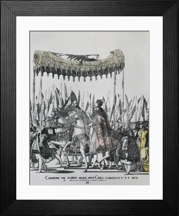 Framed Print : HOGENBERG, Nicolas (1500-1539). The Coronation Framed Print : HOGENBERG, Nicolas (1500-1539). The Coronation
