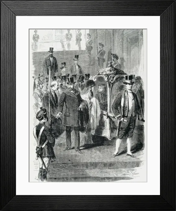 Framed Print : Spain (1873). Abdication of Amadeo I. The king Framed Print : Spain (1873). Abdication of Amadeo I. The king