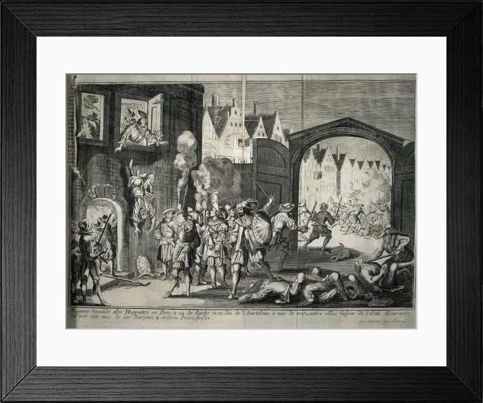 Framed Print : France. Saint Bartholomews Day massacre in Paris Framed Print : France. Saint Bartholomews Day massacre in Paris