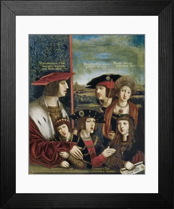 Framed Print : STRIGEL, Bernhard (1460-1528). Emperor Maximilian Framed Print : STRIGEL, Bernhard (1460-1528). Emperor Maximilian
