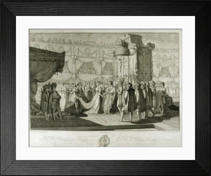 Framed Print : France. Marriage of Napoleon and Marie Louise Framed Print : France. Marriage of Napoleon and Marie Louise