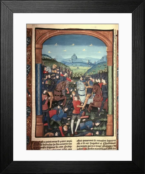 Framed Print : CHARLES MARTEL (688-741). Frank prince and king Framed Print : CHARLES MARTEL (688-741). Frank prince and king