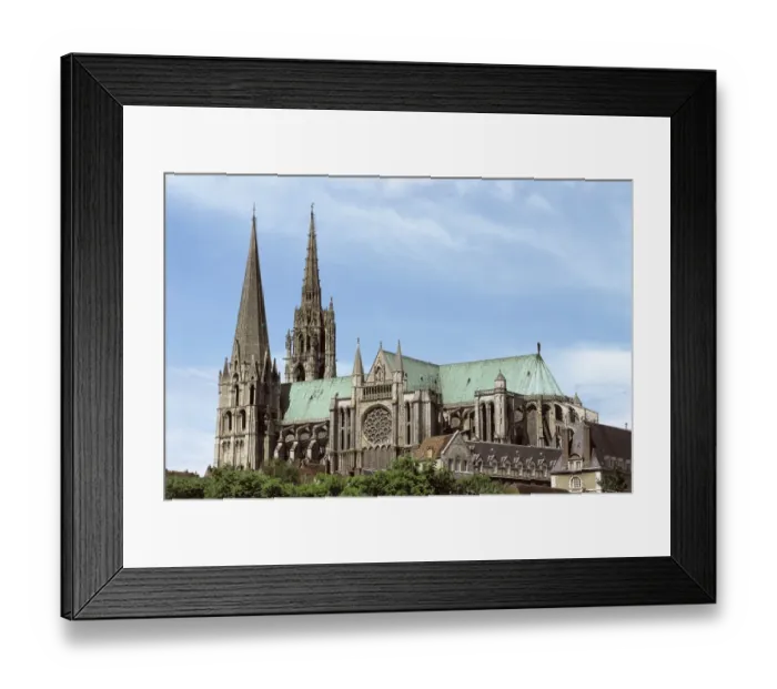 Framed Print : Notre-Dame Cathedral of Chartres. 1194-1290 Framed Print : Notre-Dame Cathedral of Chartres. 1194-1290