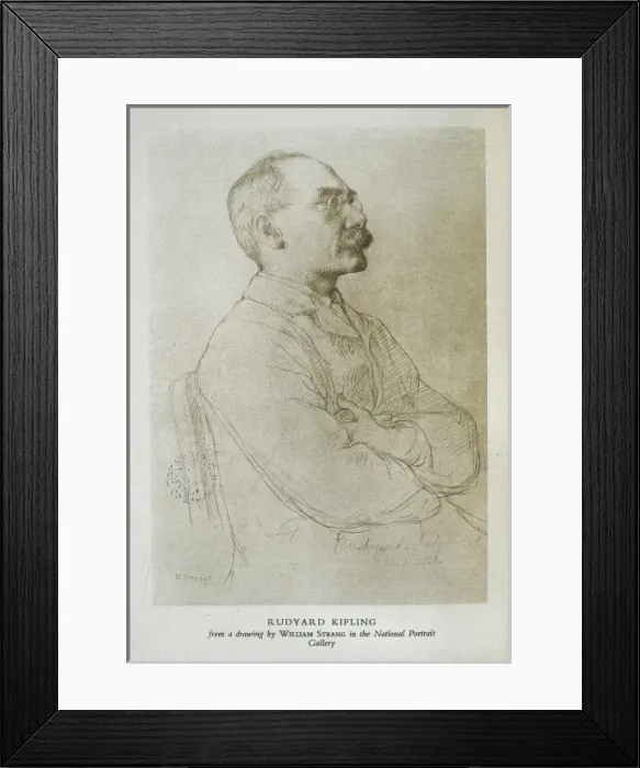 Framed Print : KIPLING, Rudyard (1865-1936). British writer Framed Print : KIPLING, Rudyard (1865-1936). British writer