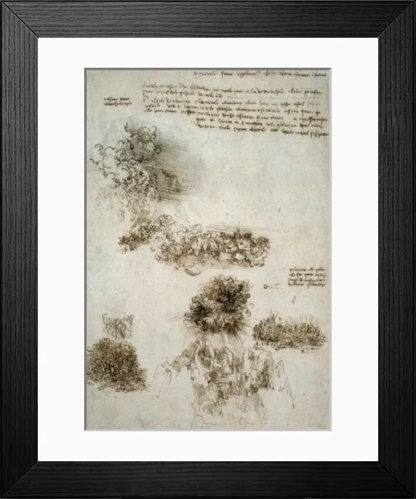 Framed Print : Codex Leicester, or Codex Hammer (1508-1510) Framed Print : Codex Leicester, or Codex Hammer (1508-1510)