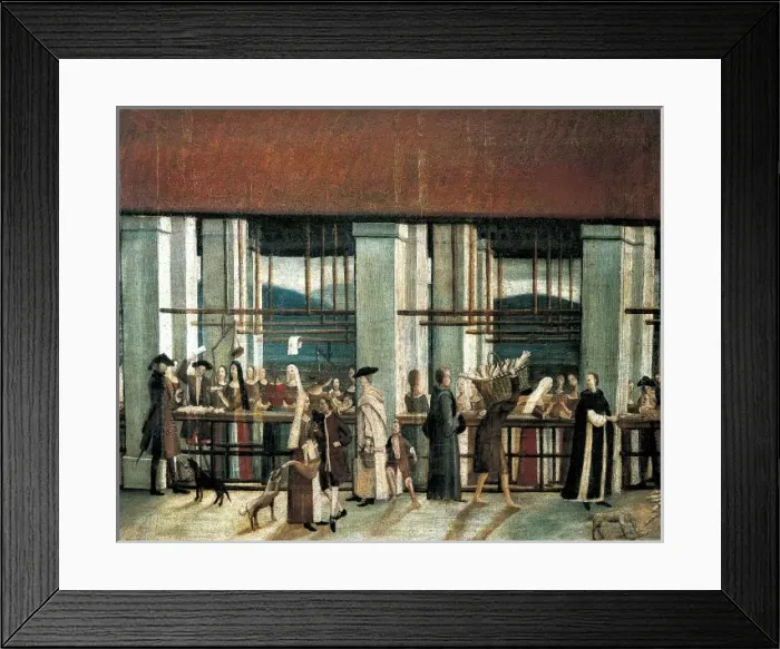 Framed Print : Spain (18th c. ). Barcelona. The market of El Framed Print : Spain (18th c. ). Barcelona. The market of El