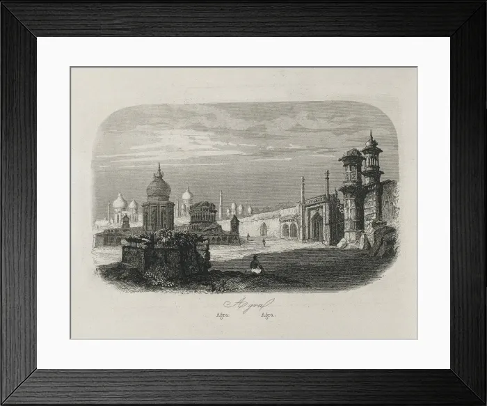 Framed Print : India (1863). Agra. Picture of the Historia Framed Print : India (1863). Agra. Picture of the Historia