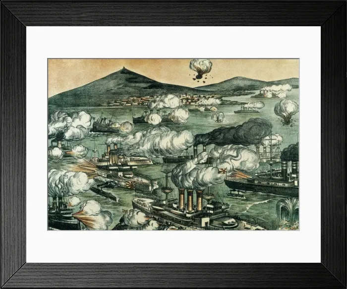 Framed Print : Russo-Japanese War (1904-1905). Battle of Port Framed Print : Russo-Japanese War (1904-1905). Battle of Port