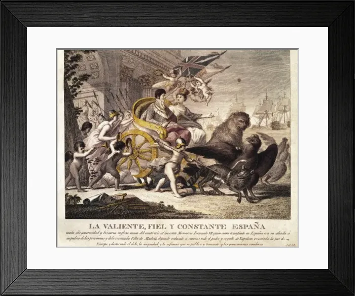 Framed Print : Spain (1802). Entrance of the kings Carlos IV Framed Print : Spain (1802). Entrance of the kings Carlos IV