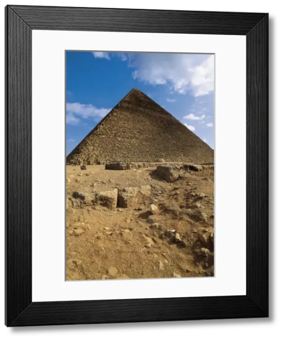 Framed Print : EGYPT. GIZA. Giza. The Pyramid of Khufu. Egyptian Framed Print : EGYPT. GIZA. Giza. The Pyramid of Khufu. Egyptian